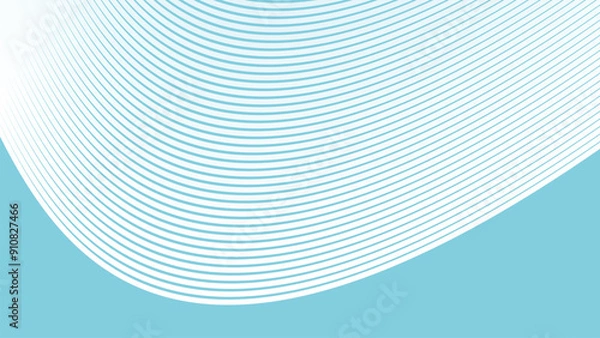 Fototapeta Sky Blue abstract background with curve line for backdrop or presentation