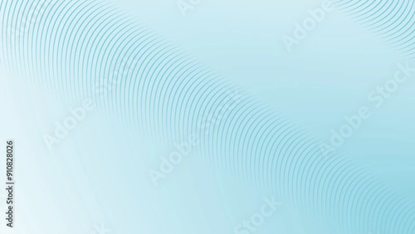 Fototapeta Sky Blue abstract background with curve line for backdrop or presentation
