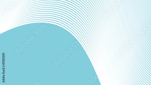 Fototapeta Sky Blue abstract background with curve line for backdrop or presentation