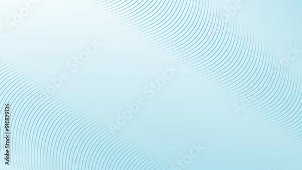 Fototapeta Sky Blue abstract background with curve line for backdrop or presentation