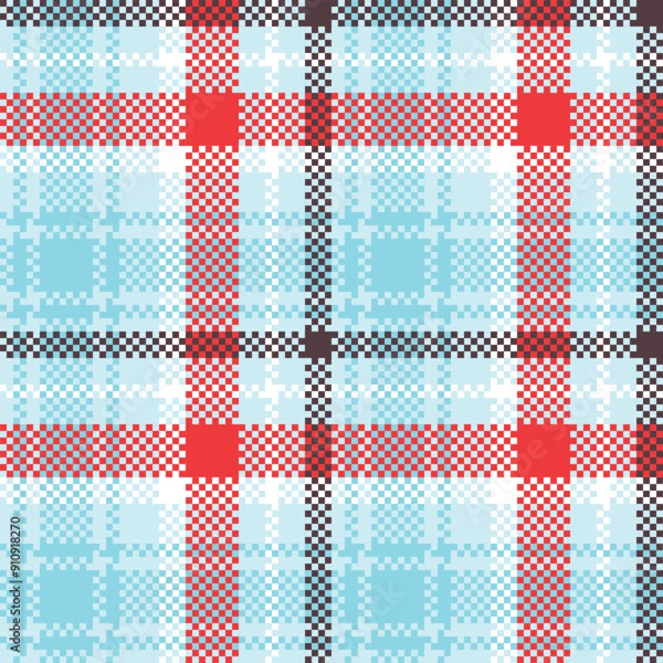 Fototapeta Scottish Tartan Seamless Pattern. Checker Pattern for Shirt Printing,clothes, Dresses, Tablecloths, Blankets, Bedding, Paper,quilt,fabric and Other Textile Products.