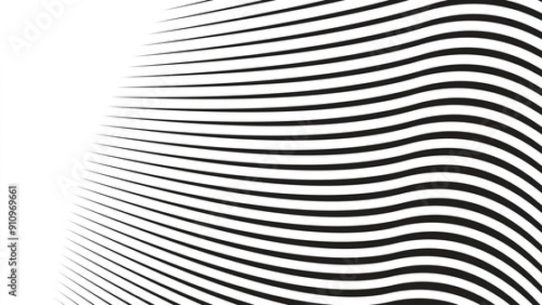 Fototapeta Black and white stripes abstract background vector image