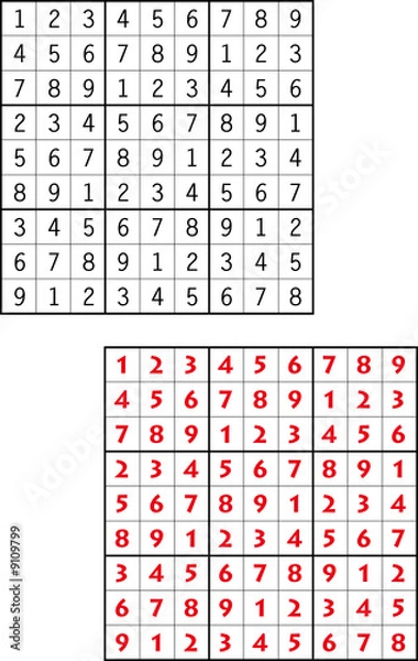 Obraz Base Sudoku
