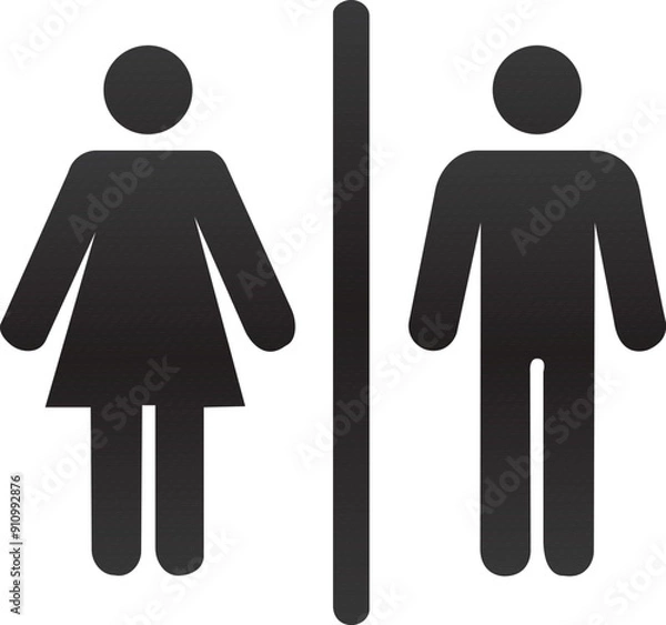 Fototapeta man and woman sign Icon Illustration vector