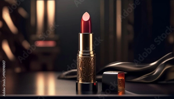 Obraz 검은색 화장대에 립스틱