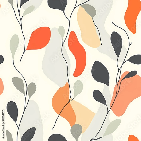 Fototapeta Abstract Floral seamless pattern