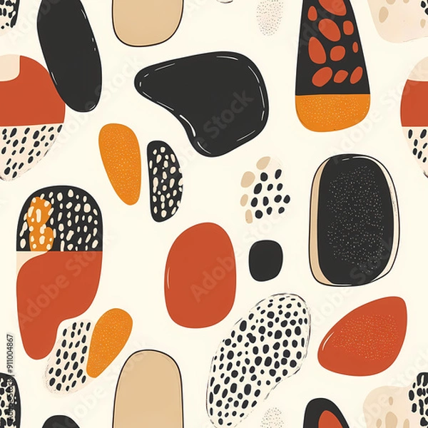 Fototapeta Abstract Shapes seamless pattern