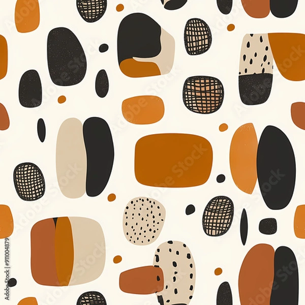 Obraz Abstract Shapes seamless pattern