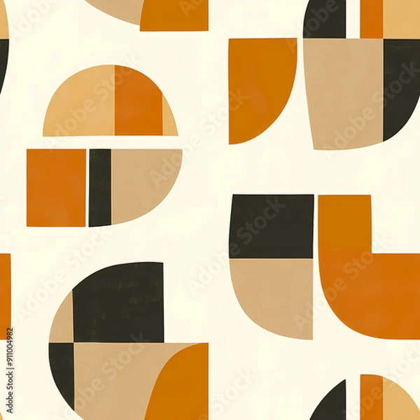 Fototapeta Abstract Shapes seamless pattern