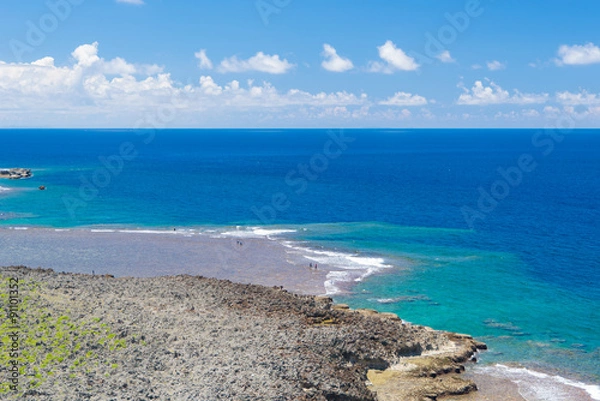 Fototapeta 沖縄県　残波岬灯台からの景色