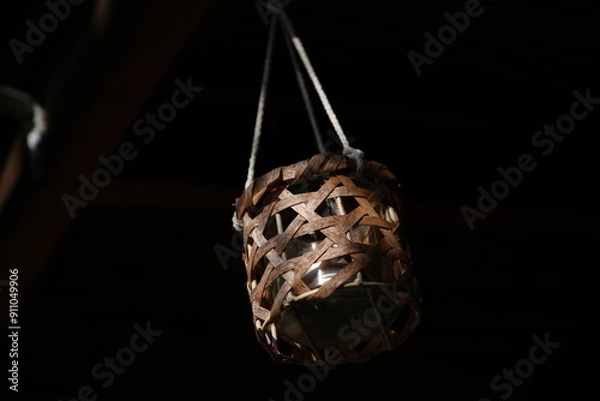 Obraz Candle hanging in the dark