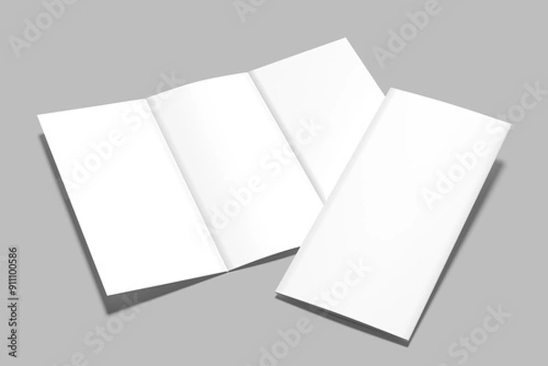 Obraz Trifold Brochure Blank mockup