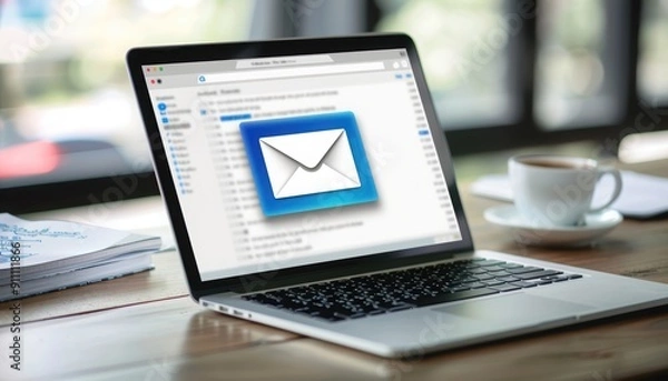 Fototapeta Computer Receiving an Email