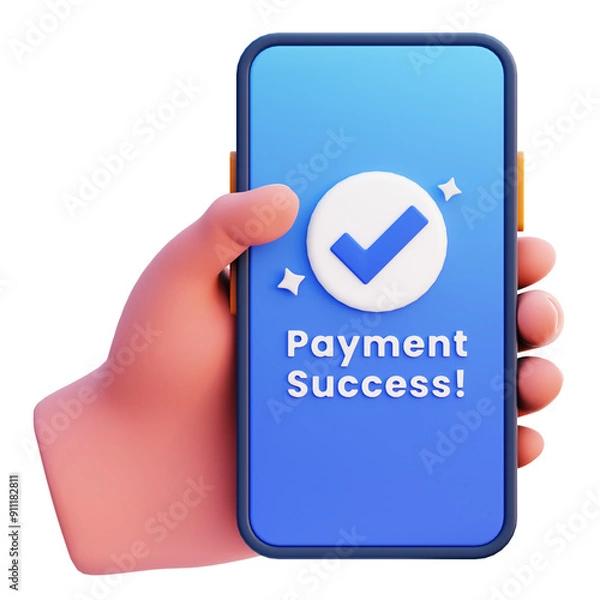 Obraz payment transaction success 3d icon