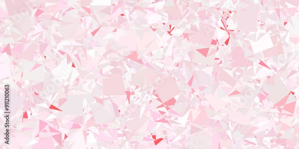 Fototapeta Light Red vector texture with random triangles.