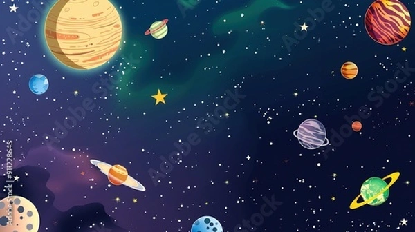 Fototapeta space galaxy in space