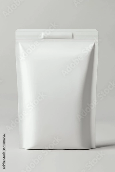 Fototapeta flat pouch product packaging rendering mockup