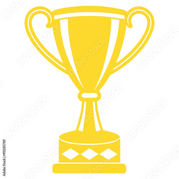 Obraz Golden trophy vector image
