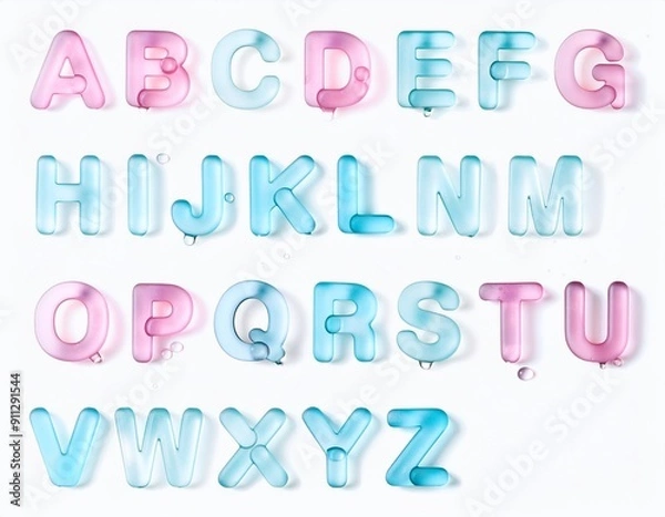 Fototapeta I tried to make the alphabet taste delicious!