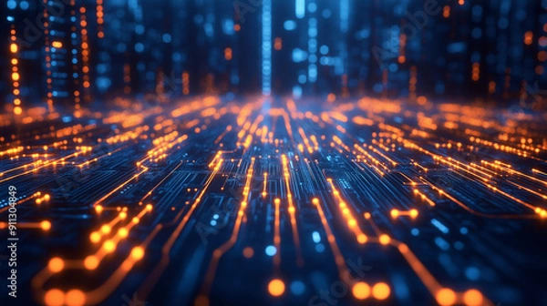 Fototapeta Abstract Technology Background