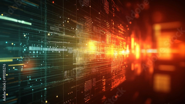 Fototapeta Abstract Technology Background