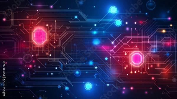 Fototapeta Abstract Technology Background