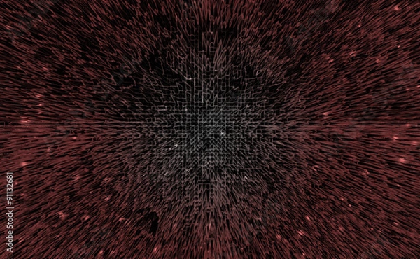 Fototapeta Red pyramid extrude background