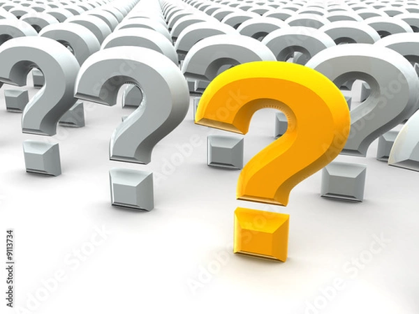 Fototapeta Question Sign. 3d