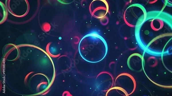 Obraz Abstract Colorful Ring Background