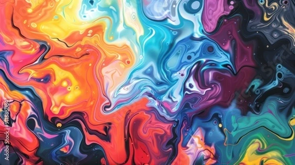 Obraz Abstract Swirling Liquid Artwork