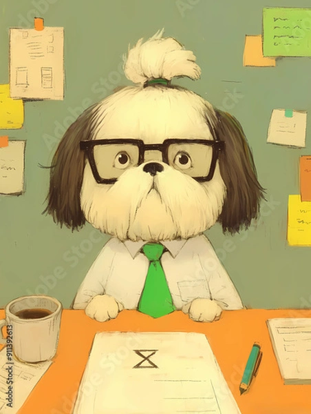 Fototapeta Overtime Dog