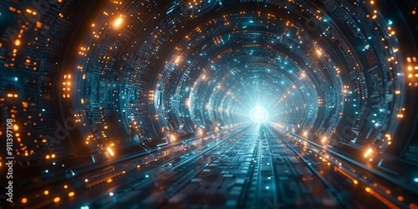 Obraz Future Computer Technologies Background Banner