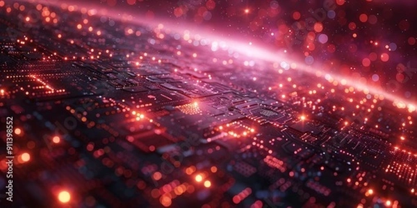 Obraz Future Computer Technologies Background Banner