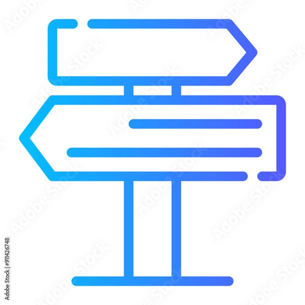 Fototapeta decision making gradient icon