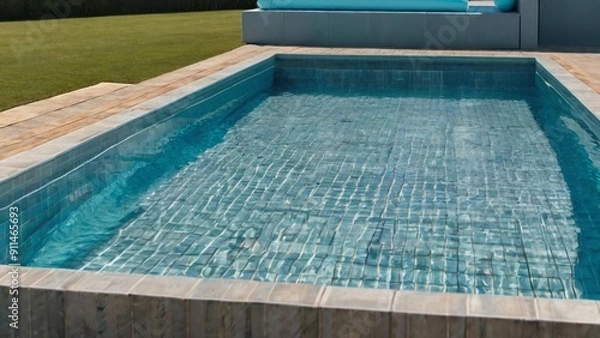 Fototapeta swimming pool in the summer