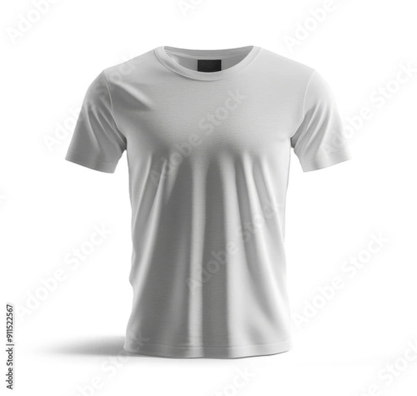 Obraz A white t-shirt on a white or transparent background