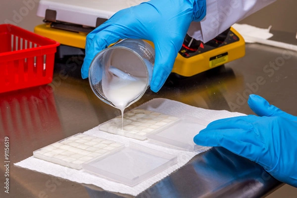 Fototapeta Compounding pouring