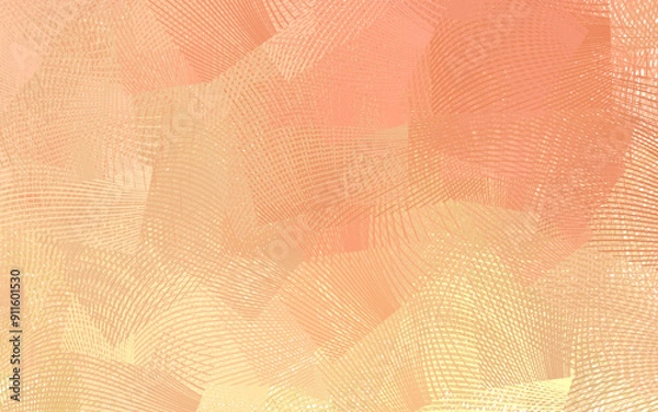 Fototapeta Light Orange vector background with bent lines.