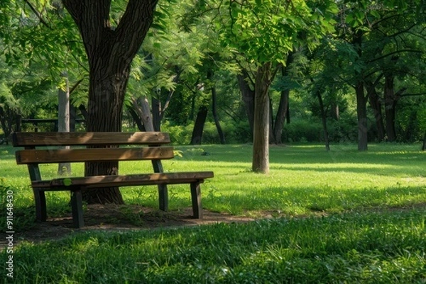 Obraz bench in the park