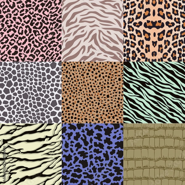 Obraz repeated wildlife animal skin pattern