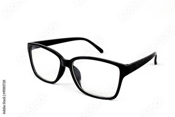 Obraz Glasses with white background