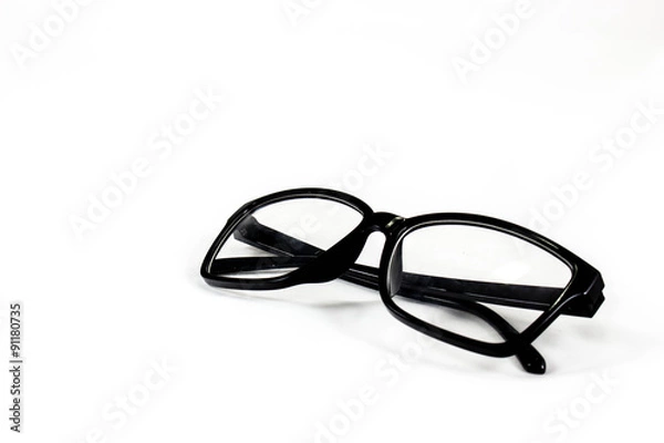 Obraz Glasses with white background