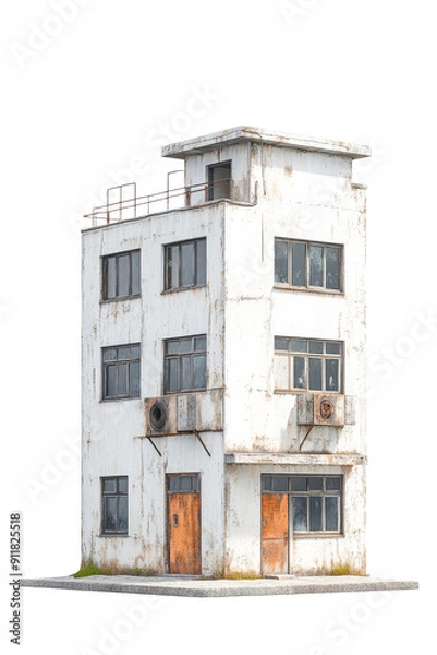 Obraz Abandoned Building with Rusty Details