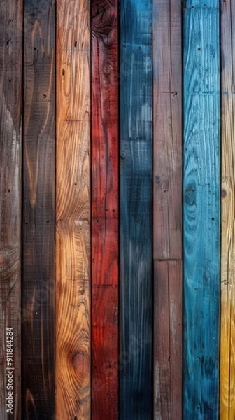 Obraz Vibrant and Diverse Wood Texture. Nature-inspired Concept