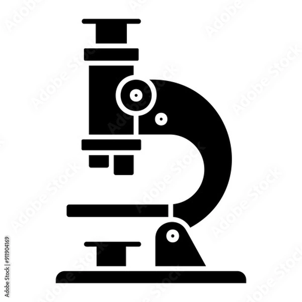 Fototapeta microscope Solid icon