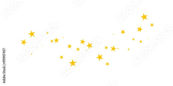 Obraz Yellow stars on transparent background