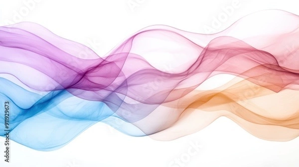 Fototapeta Vibrant abstract wave pattern