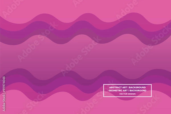 Fototapeta Wavy Curvy Circular and Circle Shapes and Designs Purple and Red Colors with Gradient Backdrop Modern Abstract Background Geometric Background