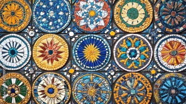 Obraz Colorful Mosaic Tile Wall Art