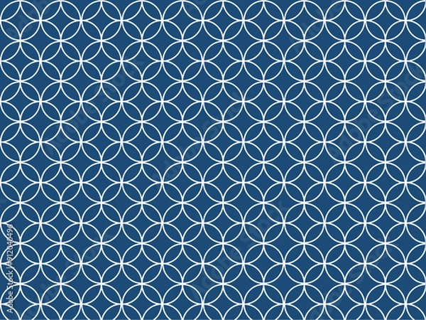 Obraz 和柄の七宝柄パターンベクター